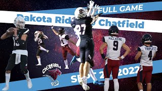 Dakota Ridge Eagles vs Chatfield Chargers FULL GAME 9232022 High School Football [upl. by Nnayhs]