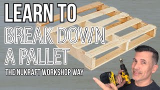 Learn How to Break Down a Pallet  Quickly amp Easily [upl. by Nisse]