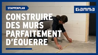 6 étapes pour construire des murs parfaitement d’équerre  GAMMA Belgique [upl. by Eislek130]