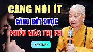 Nói Nhiều Không Bằng Nói Ít  Nói Ít Không Bằng Nói Đúng Lúc  Tu Tại Tâm Không Bằng Tu Tại Miệng [upl. by Dotty]