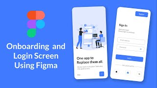 Onboarding and Login screen Design Using Figma [upl. by Ennayk343]