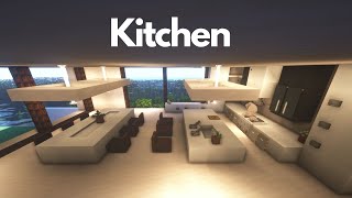 Minecraft Modern Kitchen Tutorial [upl. by Coltin666]