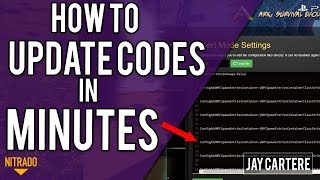 How To Update Codes On Your Nitrado ARK PS4 Server In MINUTES  ARK PS4 Server Tutorial [upl. by Alphard723]