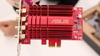 Unboxing ASUS PCEAC88 AC3100 WiFi PCIE Adapter [upl. by Atteuqcaj348]