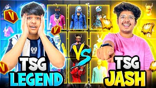 Free Fire Tsg Jash Challenge Me For Collection Versus 🤬 Tsg Jash Vs Legend 😎  Garena Free Fire [upl. by Eelirol353]