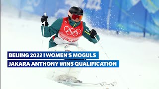 Jakara Anthony on top  Moguls Highlights  Beijing 2022 Highlights [upl. by Metsky]