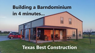 Building Your Dream  Barndominium  Texas Best Construction [upl. by Esiled40]