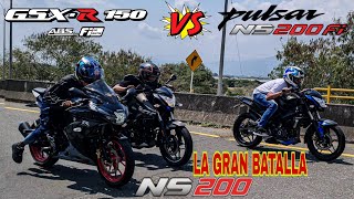 2024 Suzuki GSXR 150 VS Pulsar NS200 FI VS NS200 Carburada 🔥🥵 ¡La Gran Batalla Drag Race [upl. by Ahab]