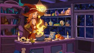 Cozy Halloween Aesthetic 🍁  Halloween Lofi Chill Autumn Lofi amp Fall Lofi Hiphop Lofi for Witches [upl. by Enyedy]