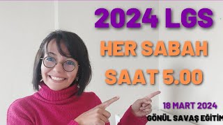 Gönül Savaş Eğitim amp Lgs 2024 Sabah Kampı [upl. by Nyrmak]