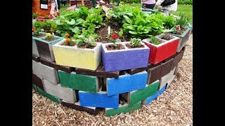 35 Beautiful Cinder Block Garden Design Ideas [upl. by Aivalf]