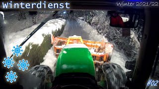 ❄️Winterdienst in Oberkärnten ❄️Schneeräumung mit John Deere Power  30cm Neuschnee [upl. by Owades455]