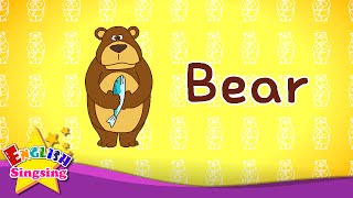 Easy Words 2 Animal Song  Learn English vocabulary for kids  English song for Toddlers [upl. by Ronnholm974]