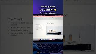 Transform BULLET POINTS in PowerPoint 🙌🏼 presentation powerpoint [upl. by Vicky]