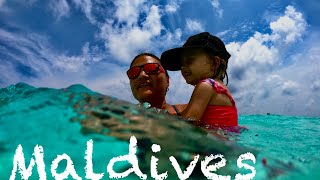 MALDIVES Travel VLOG  4 nights with a CHILD on BANDOS Island [upl. by Aleusnoc]