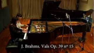 J Brahms waltz nº 15 Op 39  Paula amp Fabiana Chávez piano 4 hands [upl. by Htezil]