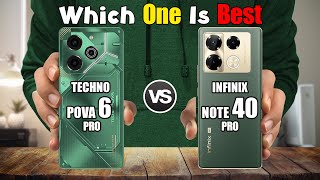 TECHNO POVA 6 PRO 5G vs INFINIX NOTE 40 PRO 5G [upl. by Llehcnom]