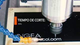 INGEACOL  Grabado en ruteadora CNC  Plástico Doble Capa IPI Gravoply [upl. by Maighdlin827]