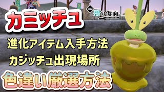 【ポケモンSV】カジッチュ色違い厳選カミッチュ進化アイテム入手方法紹介【碧の仮面Ⅰポケモンスカーレットバイオレット】 [upl. by Isaak]