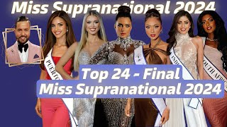 Miss Supranational 2024  Top 24  FINAL [upl. by Scevo]