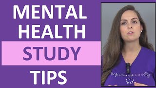 How to Study for Mental Health Nursing in Nursing School [upl. by Randall]