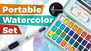 Artistro Watercolor Paint Set 48 Vivid Colors In Portable Box For Artists And Amateur Artists [upl. by Halik]