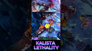 Kalista Lethality leagueoflegends gaming moba kalista arena pvp gameplay shorts lol kill [upl. by Sanfo]