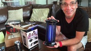 HOP Bug Zapper Electric Mosquito Killer Review amp Unboxing [upl. by Enelrac]