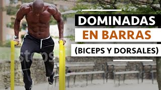 Dominadas en barras Biceps y Dorsales [upl. by Anuayek738]