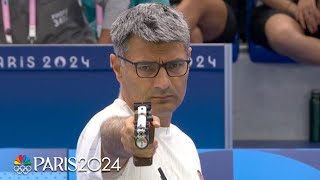 Turkish sharpshooter Yusuf Dikec takes the internet BY STORM at the Paris Olympics  NBC Sports [upl. by Elwee396]