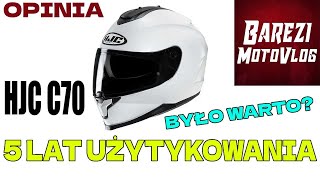 HJC C70  Opinia po 5 latach  Barezi MotoVlog [upl. by Ahsemrac]