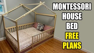 How to Make a Montessori Bed  Free Plans [upl. by Oivatco]