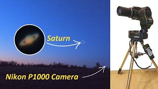 Nikon P1000  Zooming Saturn in the morning sky 2021 No telescope  its just a camera Super zoom [upl. by Feune]