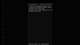 Unix Basics  vi editor  character cmd unix unixtutotial learning unixbasics youtubeshorts [upl. by Ycrem]