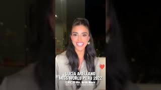 Esta hermosa Loretana es Lucia Arellano Miss World Perú 2022 [upl. by Bruyn]