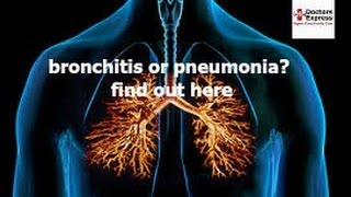 Bronchitis or Pneumonia How to Tell the Difference [upl. by Eyr]