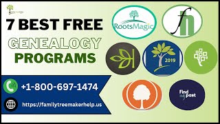 7 Best Free Genealogy Programs For Beginners  Top Free Family Tree Makers  Best Family Tree Maker [upl. by Llevron198]