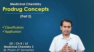 Prodrug Concepts Part 2 Classification and Applications of Prodrug  Medicinal Chemistr3 [upl. by Venu55]