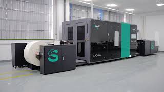 Spande SPD C440  Industrial Inkjet Printing Press for books [upl. by Yeldud]