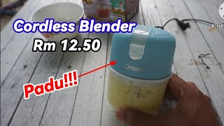 DESSINI rechargeable capsule cutter spin chopper Blender cordless Pengisar bateri [upl. by Byron]