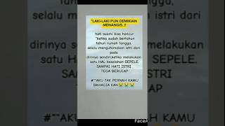 LAKILAKI MENANGIS fypyoutube shortvideo selfreminder motivasisuamiistri [upl. by Honey]