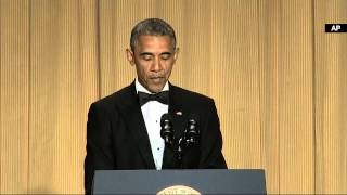 Obama Gets ‘Anger Translator’ at Media Dinner in Washington [upl. by Netniuq629]