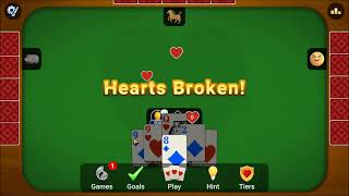 Hearts Card Game PC Part 5 Player Levels 2630 [upl. by Iggy]