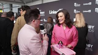 Gretchen Whitmer on the Red Carpet at the 28th Annual Webby Awards Webbys [upl. by Anial]