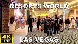 4K HDR Resorts World Las Vegas Walking Tour  June 2024 [upl. by Raskind]