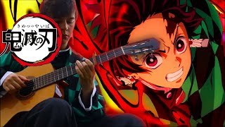 Zankyou Sanka「残響散歌」 Demon Slayer OP 3  Fingerstyle Guitar Cover [upl. by Ettenrahc]