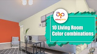 10 Living Room Light Color combinations of Asian Paints with codes asianpaints colorcombinations [upl. by Charita]