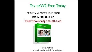 How to Prepare Print and File Year 2018 W2 Forms [upl. by Schultz]