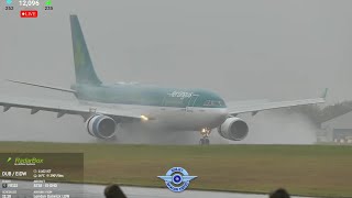 Rainy Monday Spray Airliner Action  Dublin Airport LIVE Plane Spotting ✈️ 02092024 [upl. by Baelbeer207]