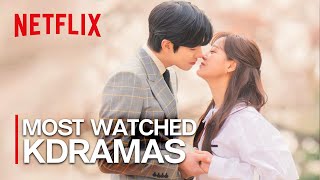 Top 14 Most Watched KDramas on Netflix Ft HappySqueak [upl. by Olracnaig]